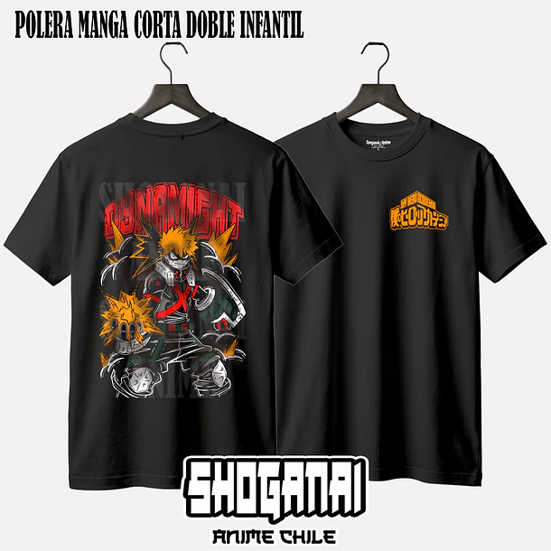 BNH03 Dynamight / Katsuki Bakugo - BOKU NO HERO - INFANTIL (Polera o Polerón) 2