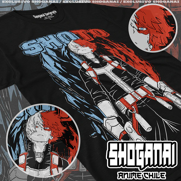 BNH04 Shoto / Shoto Todoroki - BOKU NO HERO - ADULTO (Polera o Polerón) 1