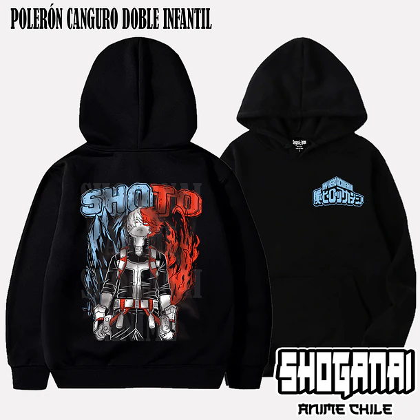 BNH04 Shoto / Shoto Todoroki - BOKU NO HERO - INFANTIL (Polera o Polerón) 5