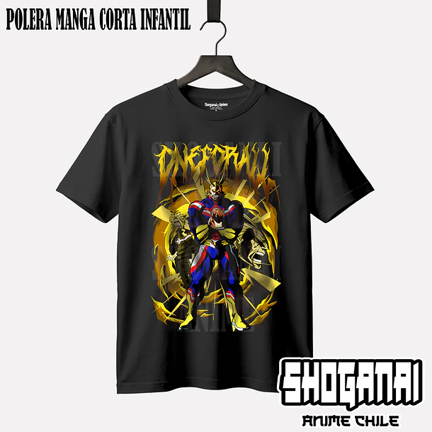 BNH05 All Might - BOKU NO HERO - INFANTIL (Polera o Polerón) 1