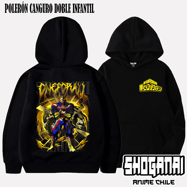 BNH05 All Might - BOKU NO HERO - INFANTIL (Polera o Polerón) 6