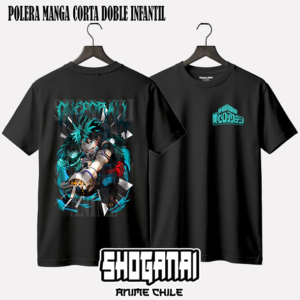 BNH06 Deku / Izuku Midoriya - BOKU NO HERO - INFANTIL (Polera o Polerón) 3