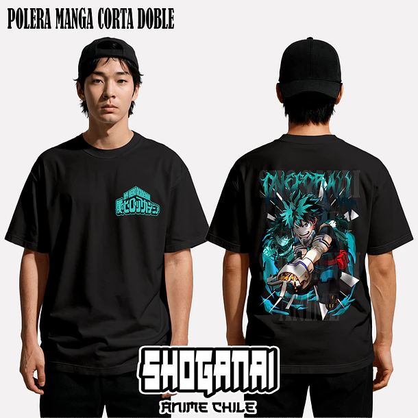 BNH06 Deku / Izuku Midoriya - BOKU NO HERO - ADULTO (Polera o Polerón) 3