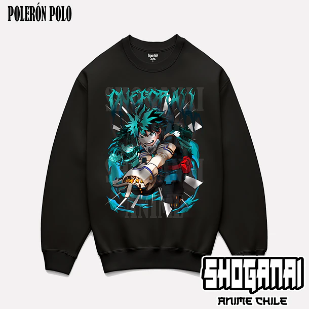 BNH06 Deku / Izuku Midoriya - BOKU NO HERO - ADULTO (Polera o Polerón) 7