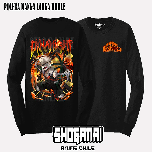 BNH07 Dynamight / Katsuki Bakugo - BOKU NO HERO - ADULTO (Polera o Polerón) 5