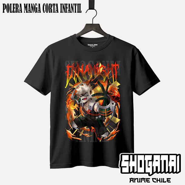 BNH07 Dynamight / Katsuki Bakugo - BOKU NO HERO - INFANTIL (Polera o Polerón) 1