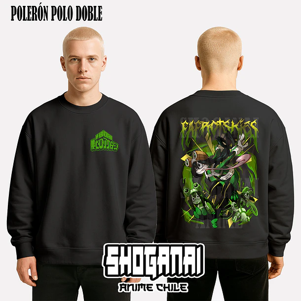 BNH08 Froppy / Tsuyu Asui - BOKU NO HERO - ADULTO (Polera o Polerón) 8
