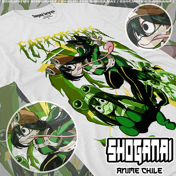 BNH08 Froppy / Tsuyu Asui - BOKU NO HERO - INFANTIL (Polera o Polerón) 2