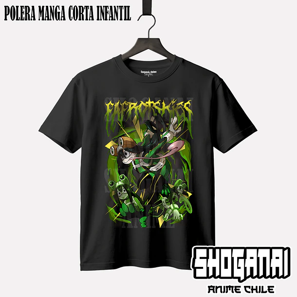 BNH08 Froppy / Tsuyu Asui - BOKU NO HERO - INFANTIL (Polera o Polerón) 1