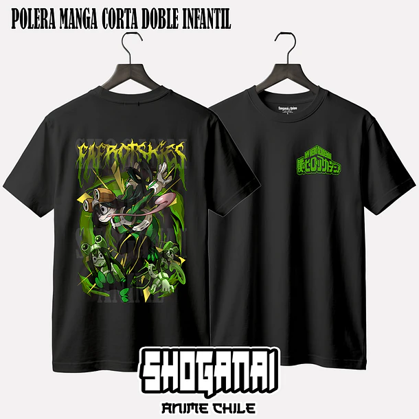 BNH08 Froppy / Tsuyu Asui - BOKU NO HERO - INFANTIL (Polera o Polerón) 3