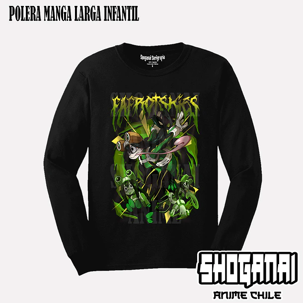 BNH08 Froppy / Tsuyu Asui - BOKU NO HERO - INFANTIL (Polera o Polerón) 4