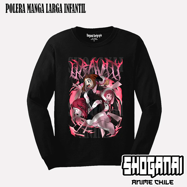 BNH09 Uravity / Ochaco Uraraka - BOKU NO HERO - INFANTIL (Polera o Polerón) 4