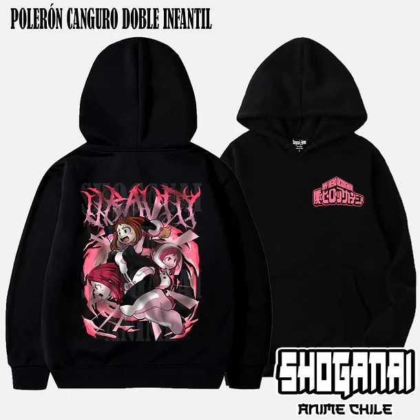 BNH09 Uravity / Ochaco Uraraka - BOKU NO HERO - INFANTIL (Polera o Polerón) 6