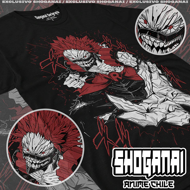 BNH11 Red Riot / Eijiro Kirishima - BOKU NO HERO - ADULTO (Polera o Polerón) 1