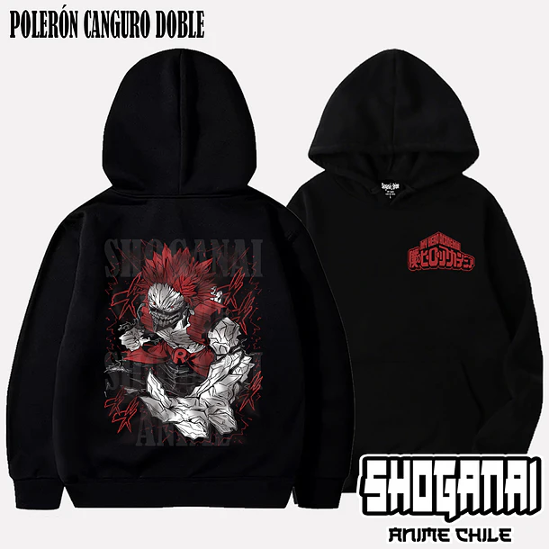 BNH11 Red Riot / Eijiro Kirishima - BOKU NO HERO - ADULTO (Polera o Polerón) 5
