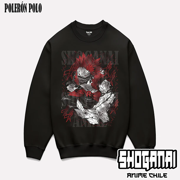 BNH11 Red Riot / Eijiro Kirishima - BOKU NO HERO - ADULTO (Polera o Polerón) 6