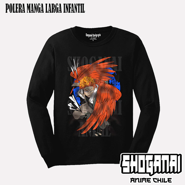 BNH12 Hawks - BOKU NO HERO - INFANTIL (Polera o Polerón) 3