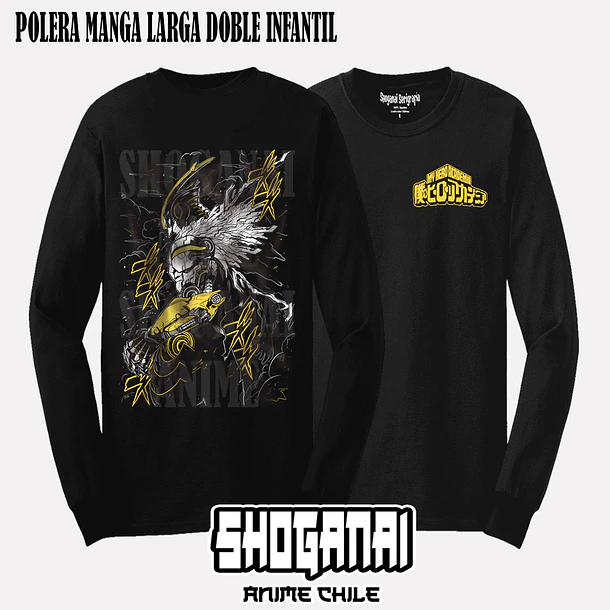 BNH13 Armored All Might - BOKU NO HERO - INFANTIL (Polera o Polerón) 4