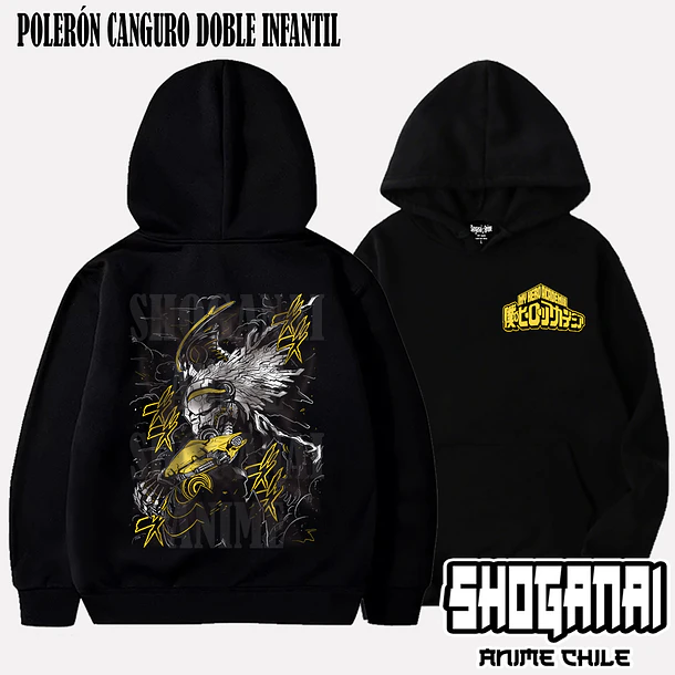BNH13 Armored All Might - BOKU NO HERO - INFANTIL (Polera o Polerón) 5