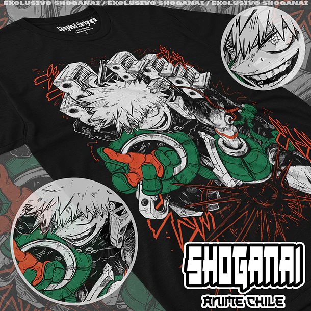BNH14 Dynamight / Katsuki Bakugo - BOKU NO HERO - ADULTO (Polera o Polerón) 1