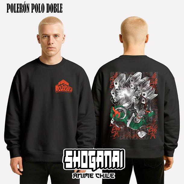 BNH14 Dynamight / Katsuki Bakugo - BOKU NO HERO - ADULTO (Polera o Polerón) 7