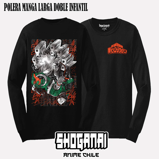 BNH14 Dynamight / Katsuki Bakugo - BOKU NO HERO - INFANTIL (Polera o Polerón) 4
