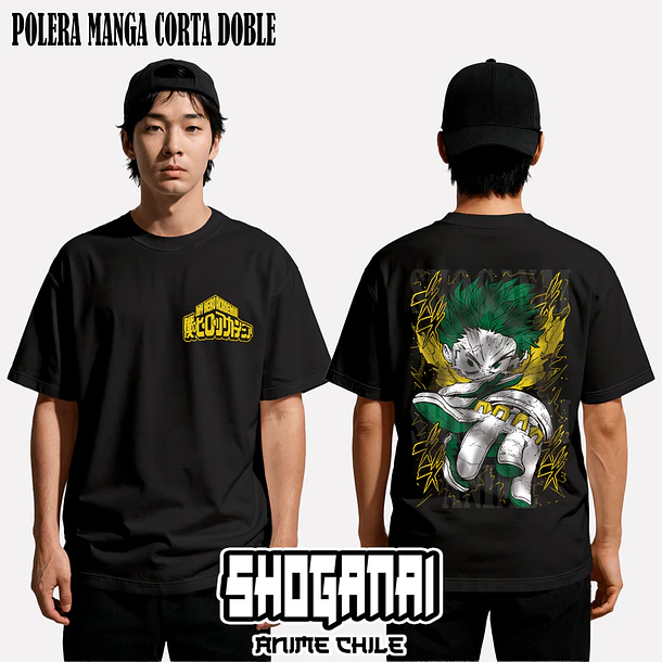 BNH16 Deku / Izuku Midoriya - BOKU NO HERO - ADULTO (Polera o Polerón) 2