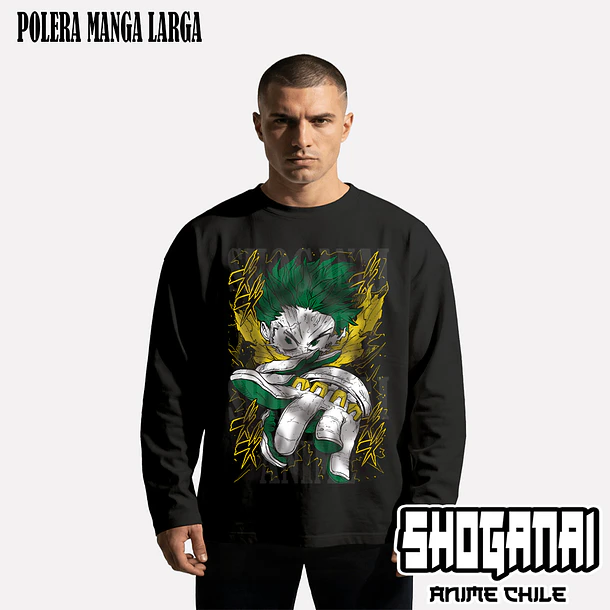BNH16 Deku / Izuku Midoriya - BOKU NO HERO - ADULTO (Polera o Polerón) 3