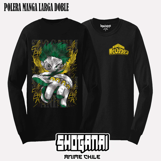 BNH16 Deku / Izuku Midoriya - BOKU NO HERO - ADULTO (Polera o Polerón) 4