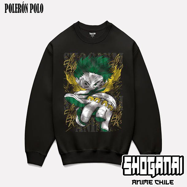 BNH16 Deku / Izuku Midoriya - BOKU NO HERO - ADULTO (Polera o Polerón) 6