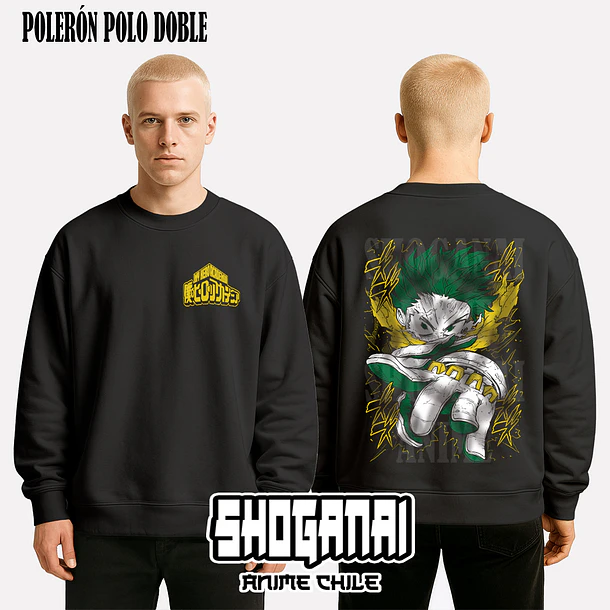 BNH16 Deku / Izuku Midoriya - BOKU NO HERO - ADULTO (Polera o Polerón) 7