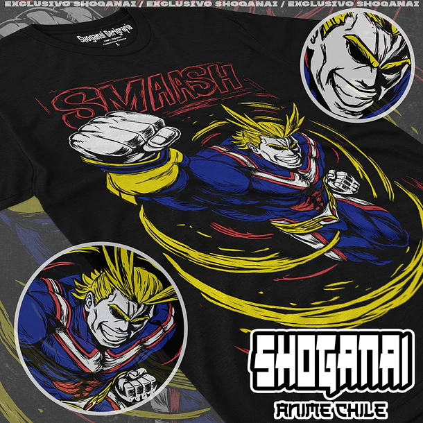 BNH17 All Might - BOKU NO HERO - ADULTO (Polera o Polerón) 1