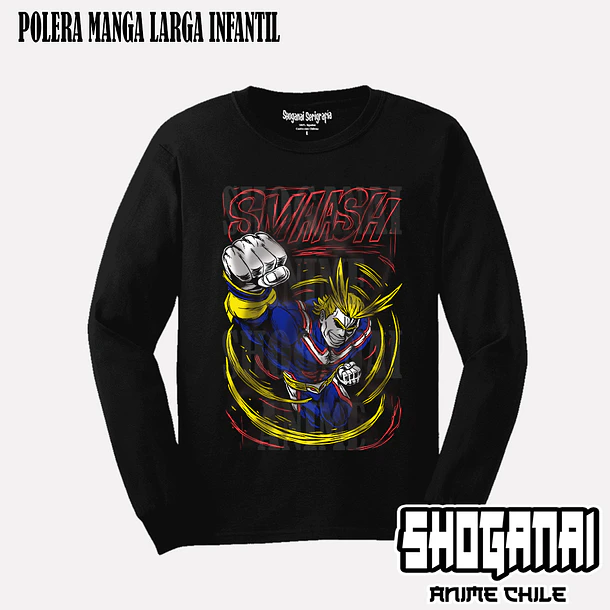 BNH17 All Might - BOKU NO HERO - INFANTIL (Polera o Polerón) 3