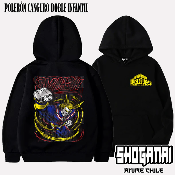 BNH17 All Might - BOKU NO HERO - INFANTIL (Polera o Polerón) 5