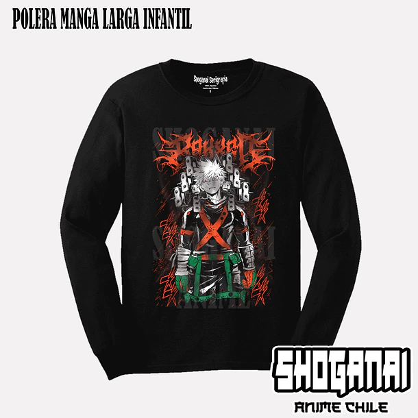BNH18 Dynamight / Katsuki Bakugo - BOKU NO HERO - INFANTIL (Polera o Polerón) 3