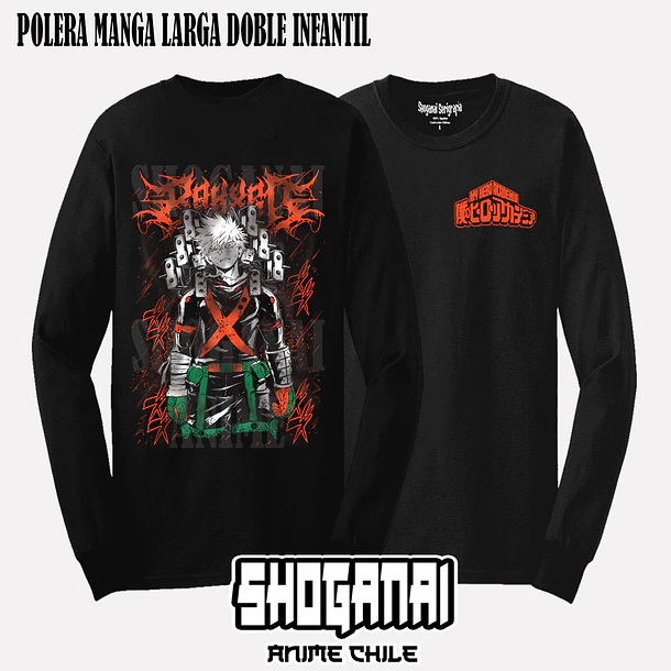 BNH18 Dynamight / Katsuki Bakugo - BOKU NO HERO - INFANTIL (Polera o Polerón) 4