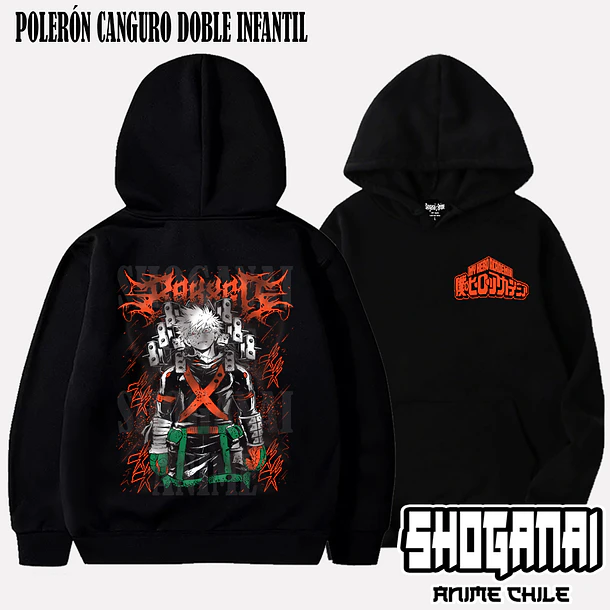 BNH18 Dynamight / Katsuki Bakugo - BOKU NO HERO - INFANTIL (Polera o Polerón) 5