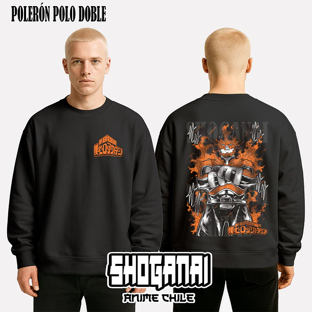 BNH21 Endeavor / Enji Todoroki - BOKU NO HERO - ADULTO (Polera o Polerón) 7