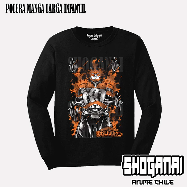 BNH21 Endeavor / Enji Todoroki - BOKU NO HERO - INFANTIL (Polera o Polerón) 3
