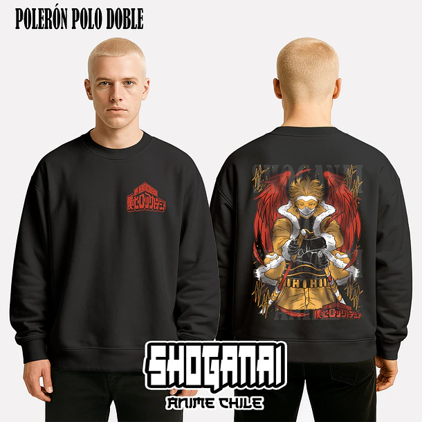 BNH22 Hawks - BOKU NO HERO - ADULTO (Polera o Polerón) 7