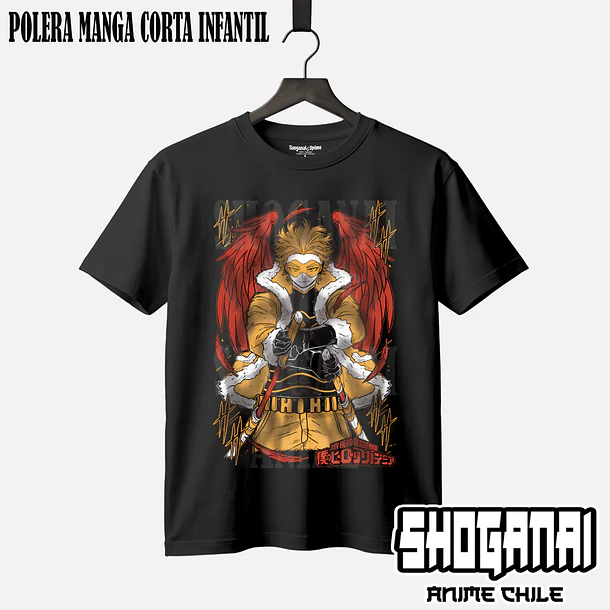 BNH22 Hawks - BOKU NO HERO - INFANTIL (Polera o Polerón) 1