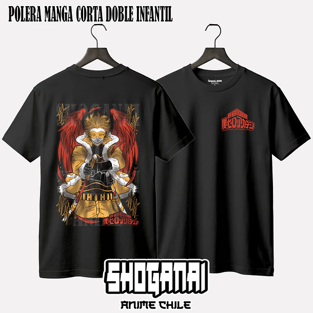BNH22 Hawks - BOKU NO HERO - INFANTIL (Polera o Polerón) 2