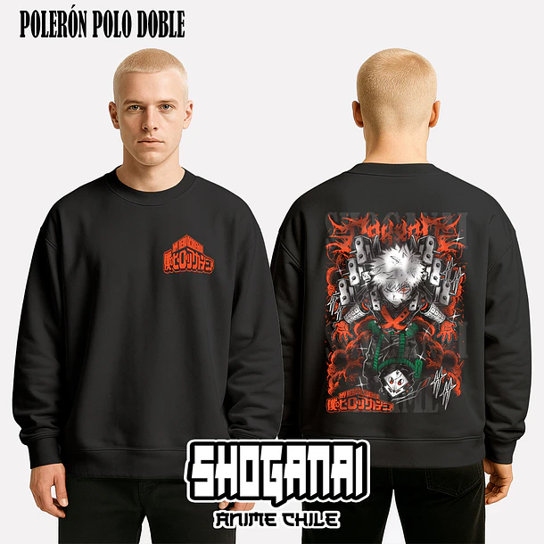 BNH25 Dynamight / Katsuki Bakugo - BOKU NO HERO - ADULTO (Polera o Polerón) 7