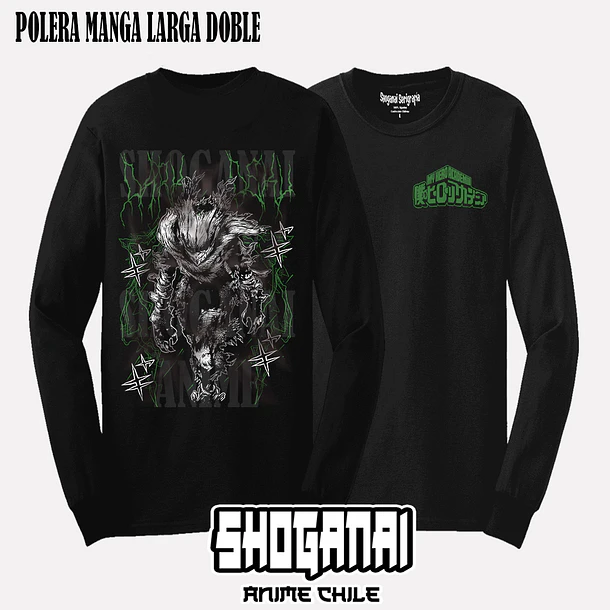 BNH27 Dark Deku / Izuku Midoriya - BOKU NO HERO - ADULTO (Polera o Polerón) 4