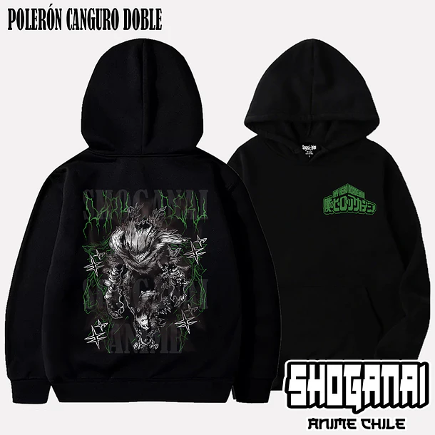 BNH27 Dark Deku / Izuku Midoriya - BOKU NO HERO - ADULTO (Polera o Polerón) 5