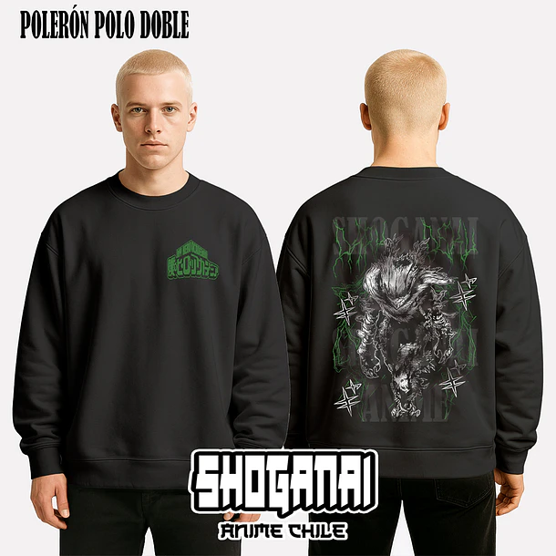 BNH27 Dark Deku / Izuku Midoriya - BOKU NO HERO - ADULTO (Polera o Polerón) 7