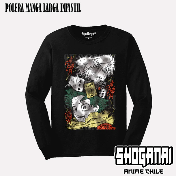 BNH28 Deku y Bakugo - BOKU NO HERO - INFANTIL (Polera o Polerón) 3