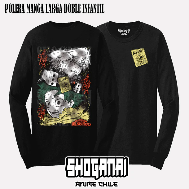 BNH28 Deku y Bakugo - BOKU NO HERO - INFANTIL (Polera o Polerón) 4