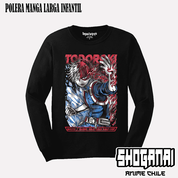 BNH29 Shoto / Shoto Todoroki - BOKU NO HERO - INFANTIL (Polera o Polerón) 4