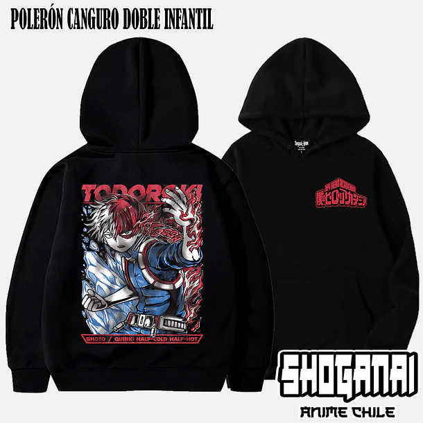 BNH29 Shoto / Shoto Todoroki - BOKU NO HERO - INFANTIL (Polera o Polerón) 6
